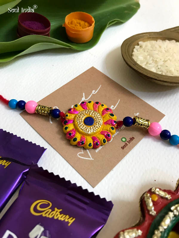 Handmade Terracotta RAKHI Gift Set