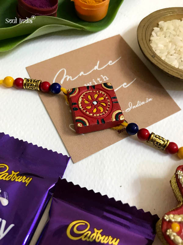 Handmade Terracotta RAKHI Gift Set