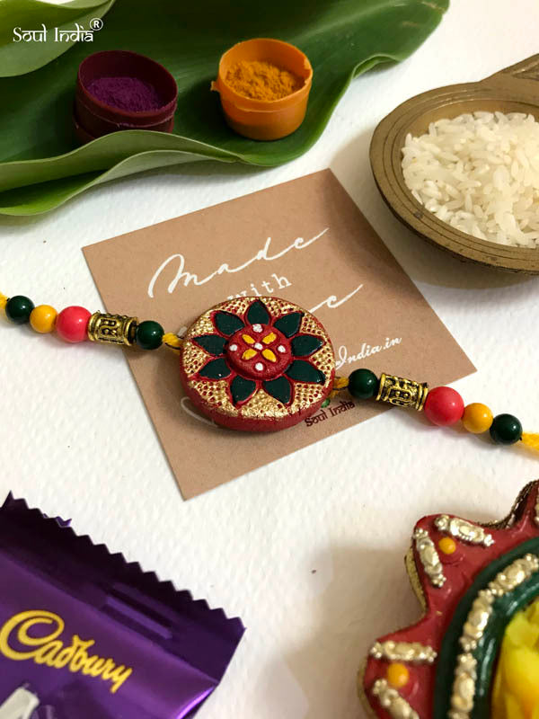 Handmade Terracotta RAKHI Gift Set