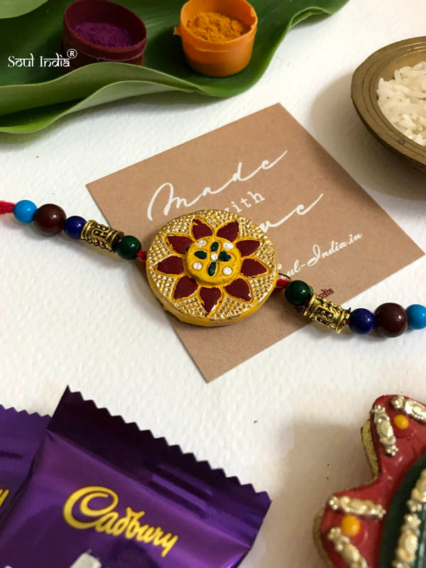 Handmade Terracotta RAKHI Gift Set