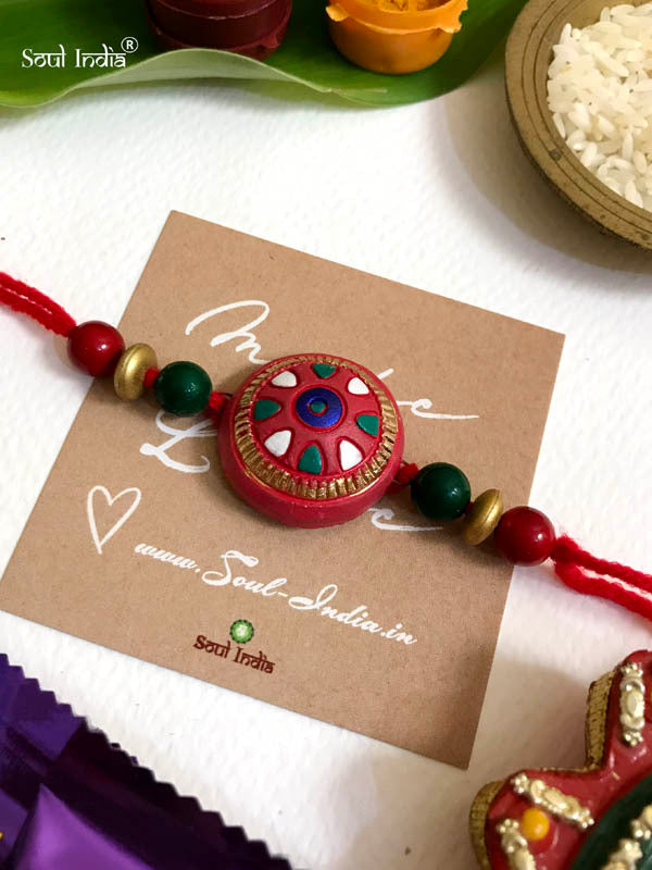 Handmade Terracotta RAKHI Gift Set