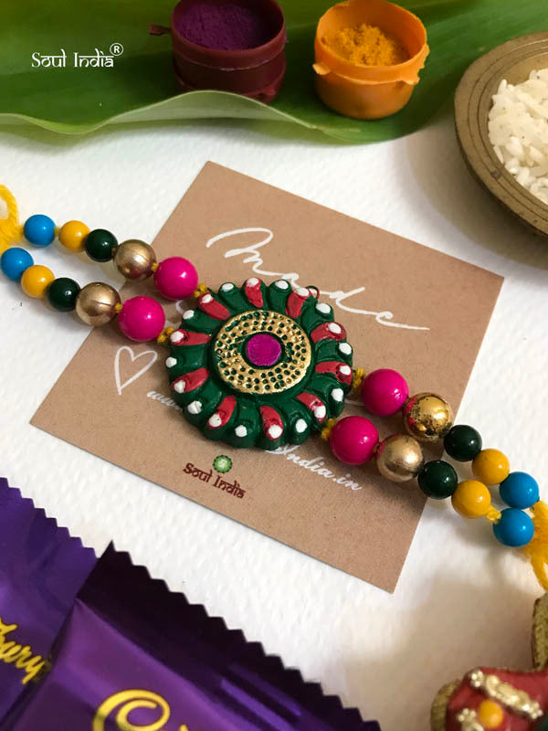 Handmade Terracotta RAKHI Gift Set