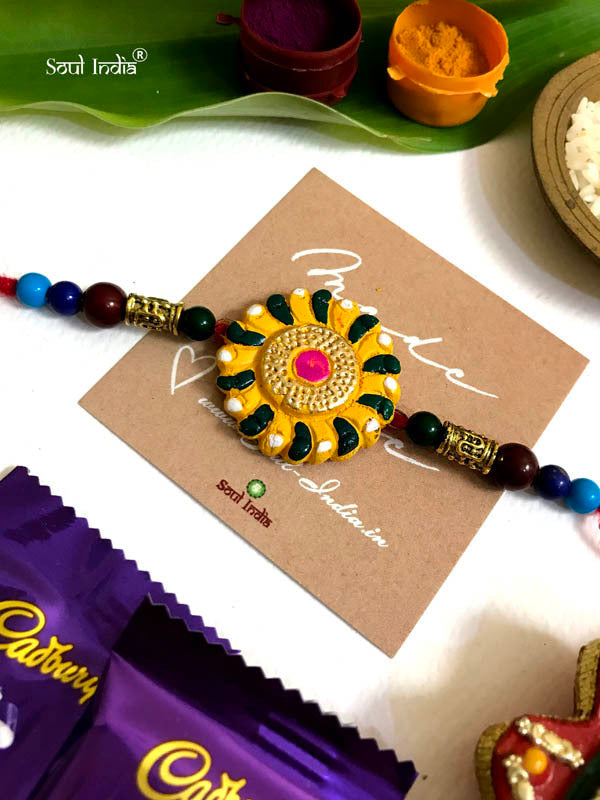 Handmade Terracotta RAKHI Gift Set