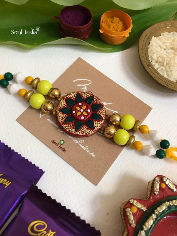 Handmade Terracotta RAKHI Gift Set