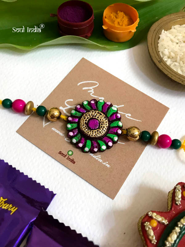 Handmade Terracotta RAKHI Gift Set