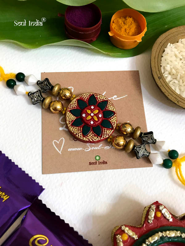 Handmade Terracotta RAKHI Gift Set