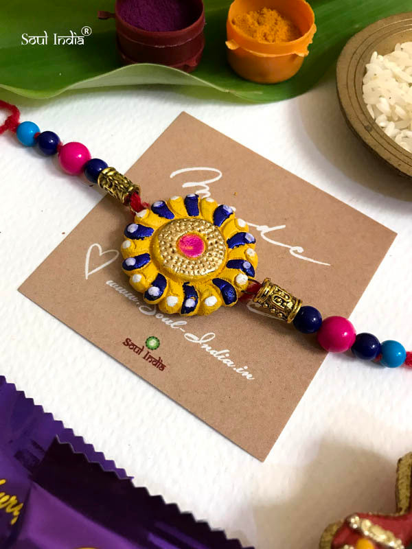 Handmade Terracotta RAKHI Gift Set