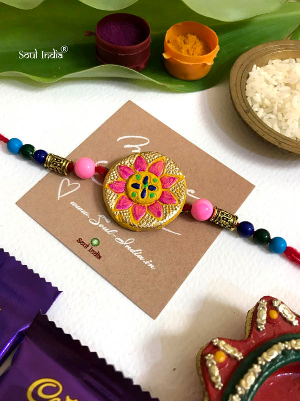 Handmade Terracotta RAKHI Gift Set