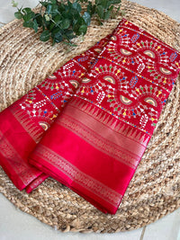 Soft Silk Saree- Red