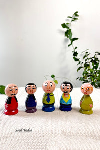 Handcrafted Wooden Motu Patlu Set