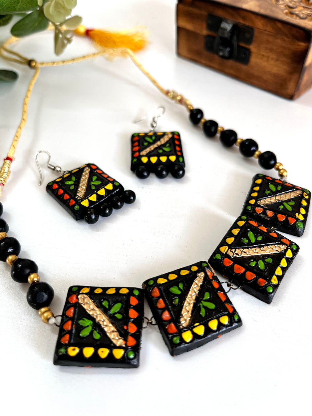 Handmade Statement Terracotta Jewellery Set