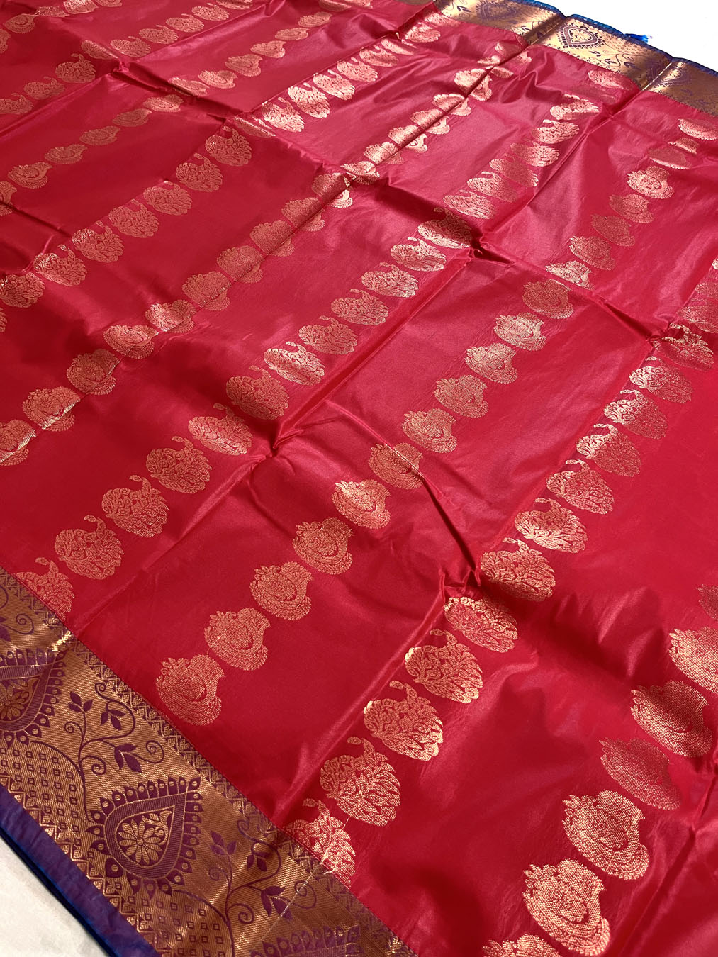 South Silk Kanjivaram Saree - Red