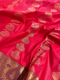 South Silk Kanjivaram Saree - Red