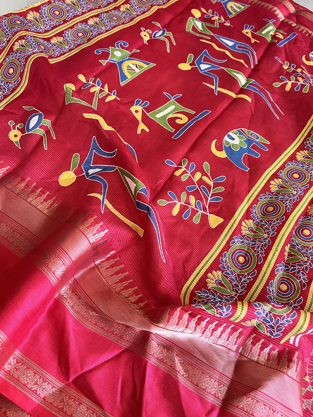 Soft Silk Saree- Red