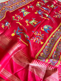 Soft Silk Saree- Red