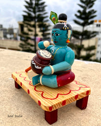 Handcrafted GI TAGGED Etikoppaka Makhan Chor