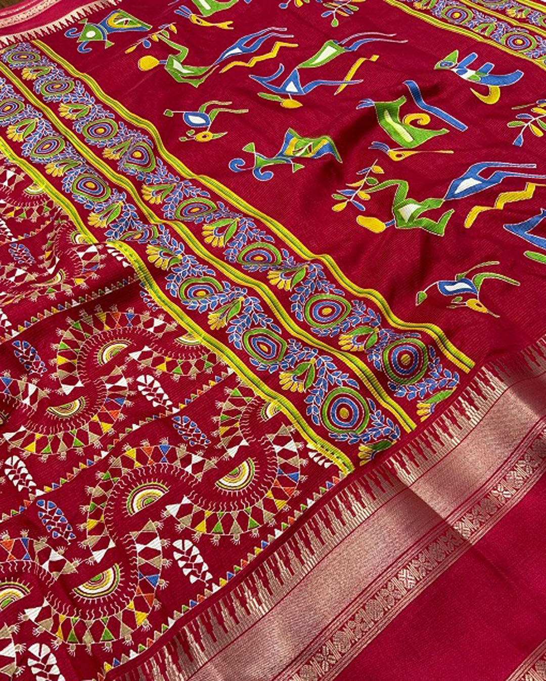 Soft Silk Saree- Red