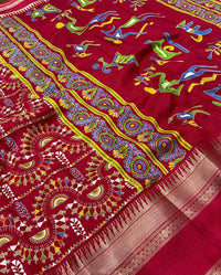 Soft Silk Saree- Red