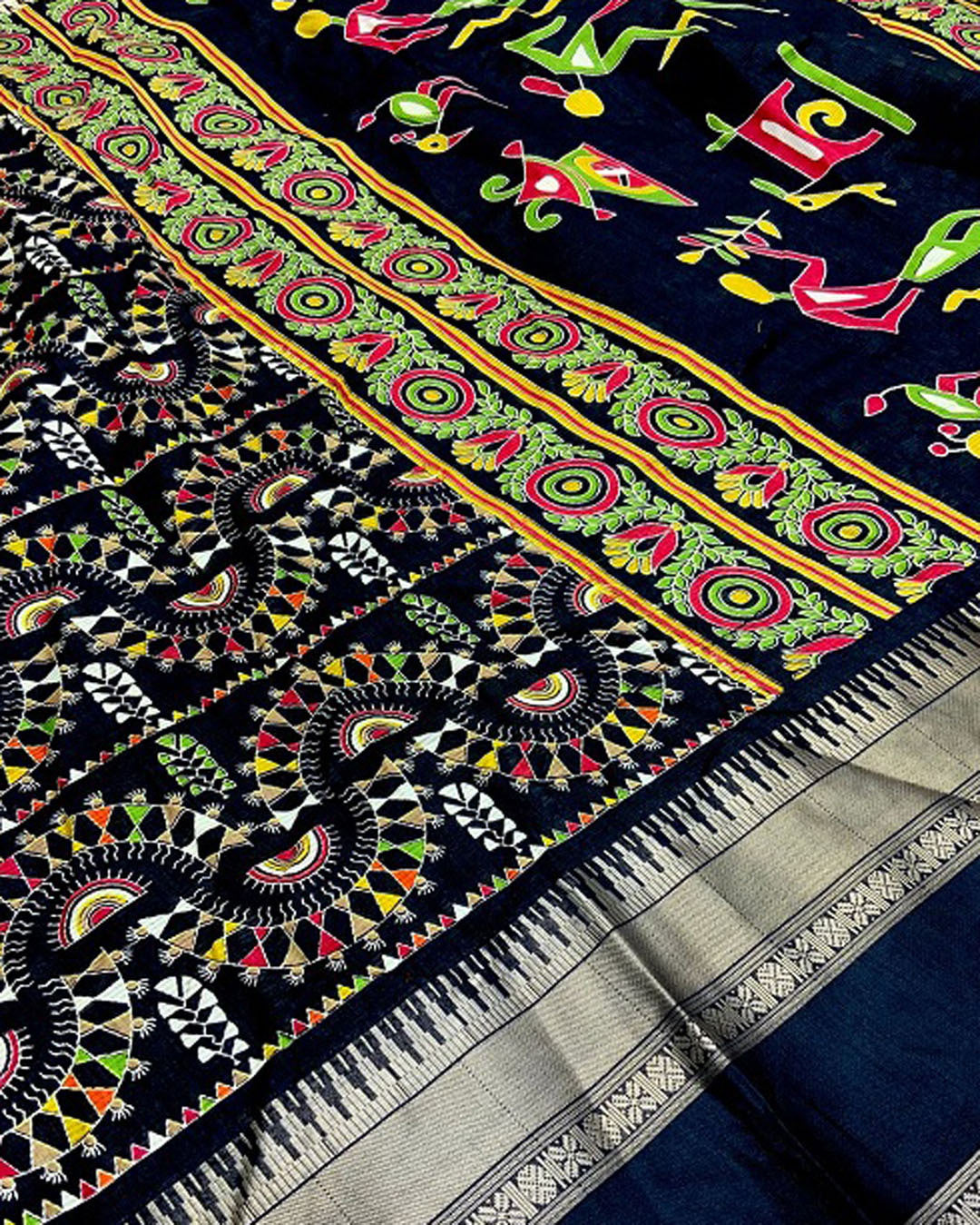 Soft Silk Saree- Black