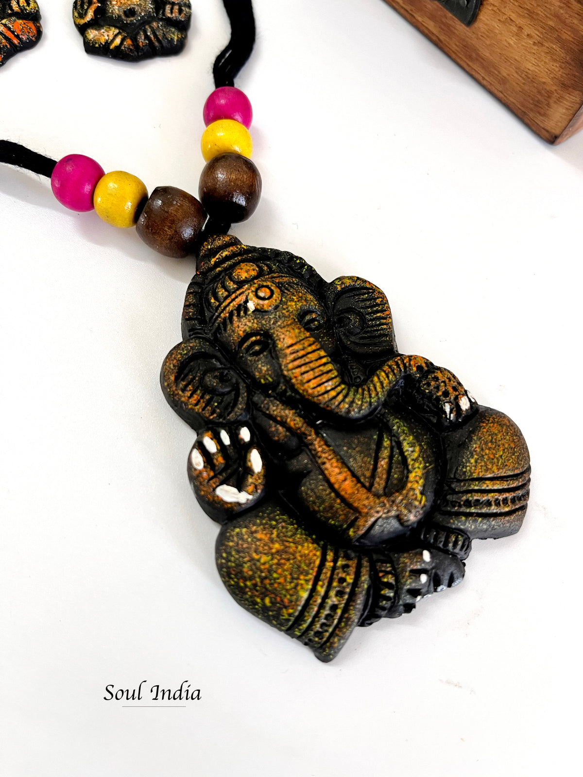 Handmade Terracotta Ganesha Terracotta Jewellery Set