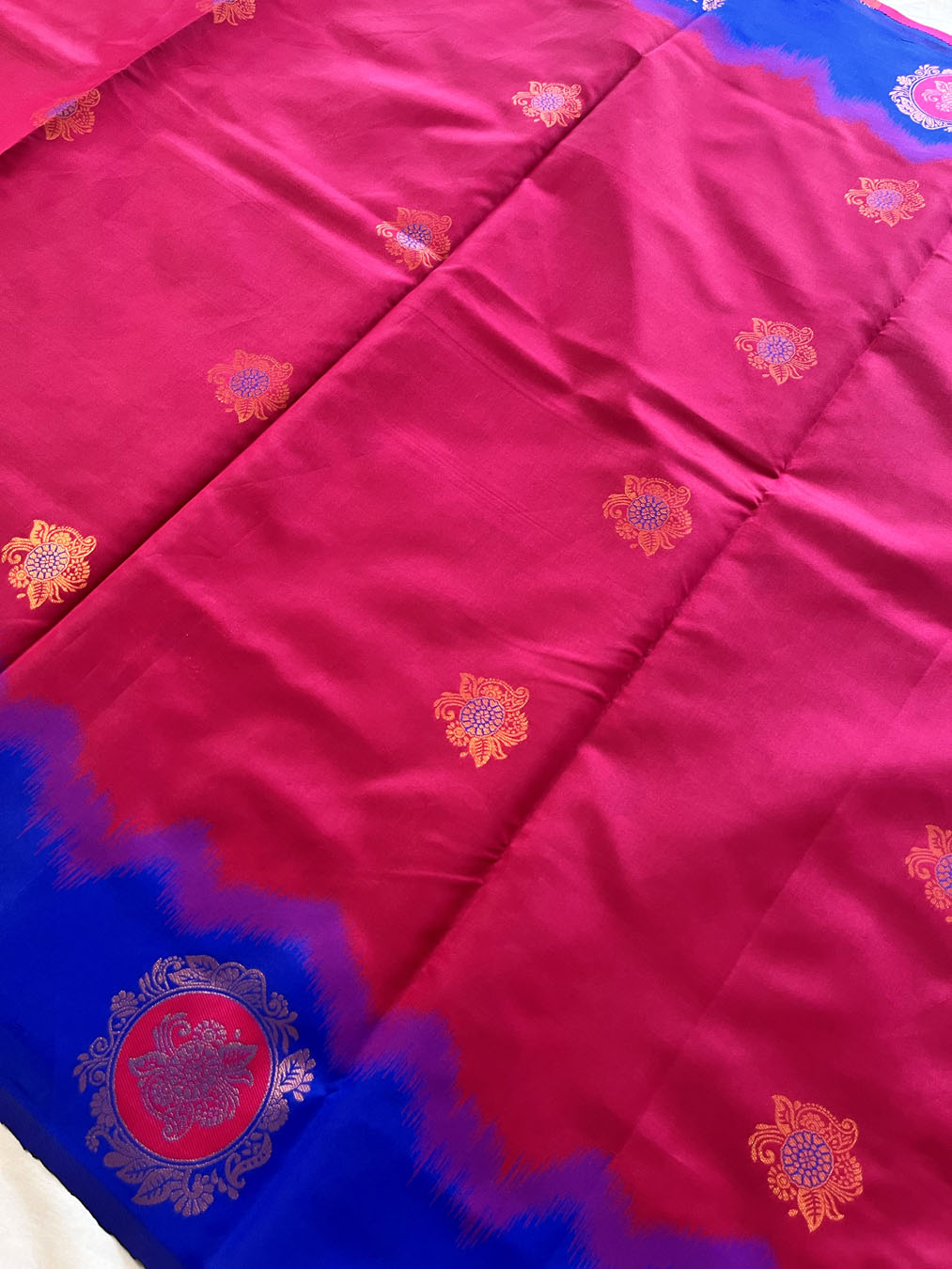 South Silk Saree With Heavy Zari Work-Pink