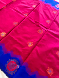 South Silk Saree With Heavy Zari Work-Pink