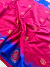 South Silk Saree With Heavy Zari Work-Pink