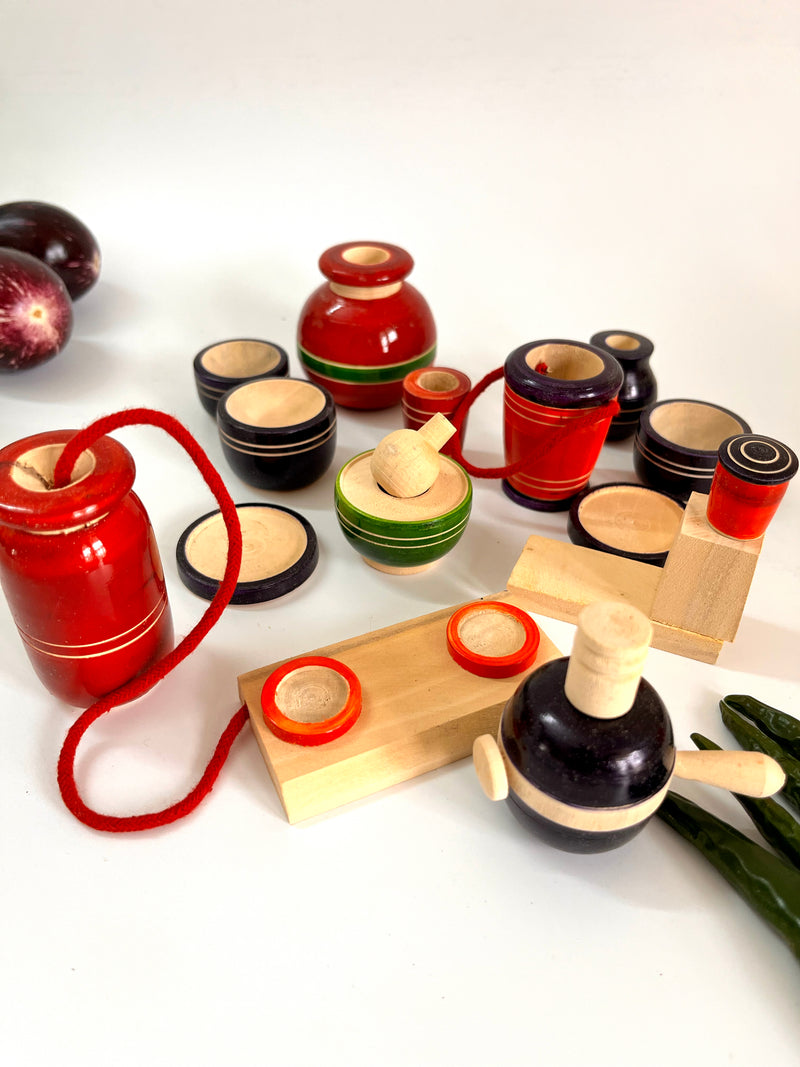 Handcrafted GI TAGGED Etikoppaka Kitchen set