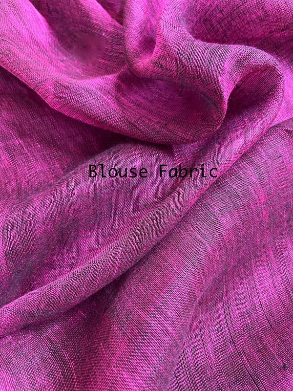 Handloom Pure Organic Linen Jamdani- Violet