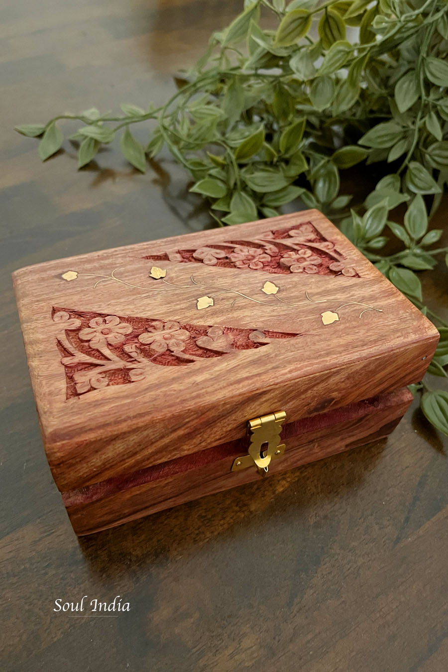 Handcrafted GI TAGGED Eitikoppaka Wooden Jewellery Box