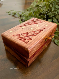 Handcrafted GI TAGGED Eitikoppaka Wooden Jewellery Box