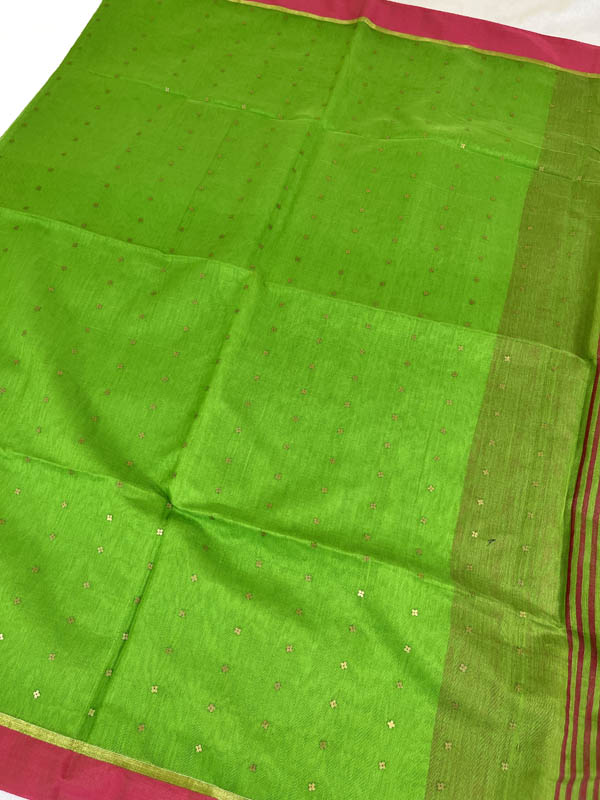 Silk Cotton Woven Stripe Saree