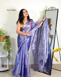 Handloom Mulmul Cotton Bengal Tissue Saree - Sparkling Stars