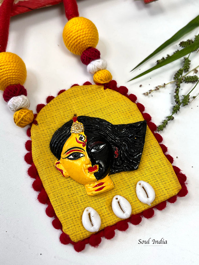 Handmade Terracotta Durga Terracotta Jewellery Set