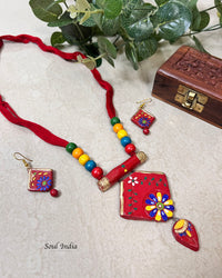 Handmade Terracotta Jewellery Set