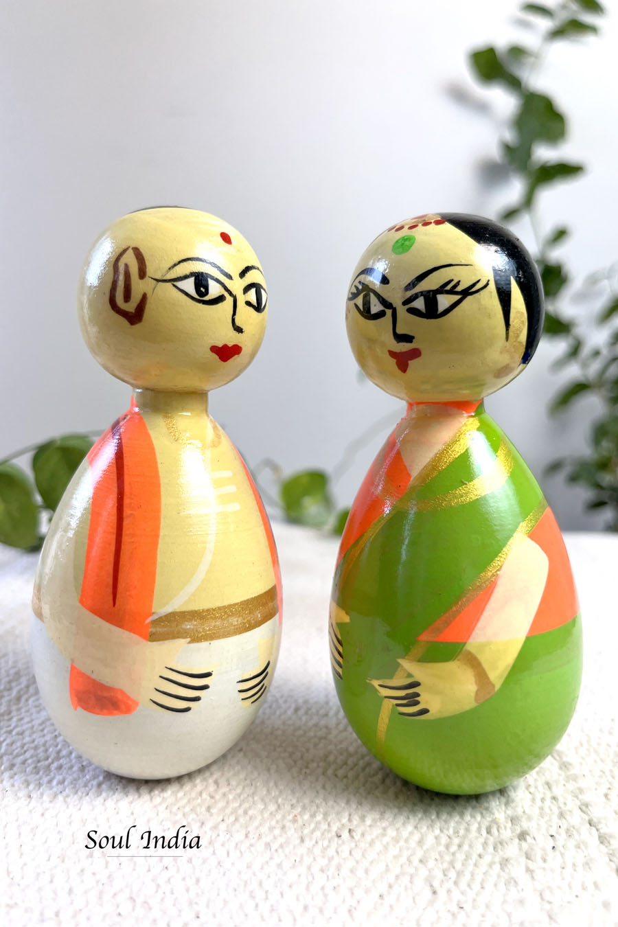 Handcrafted GI TAGGED Etikoppaka Village Pandit Couple