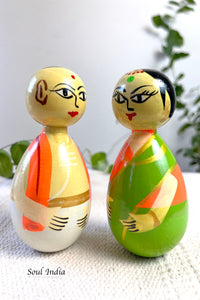 Handcrafted GI TAGGED Etikoppaka Village Pandit Couple