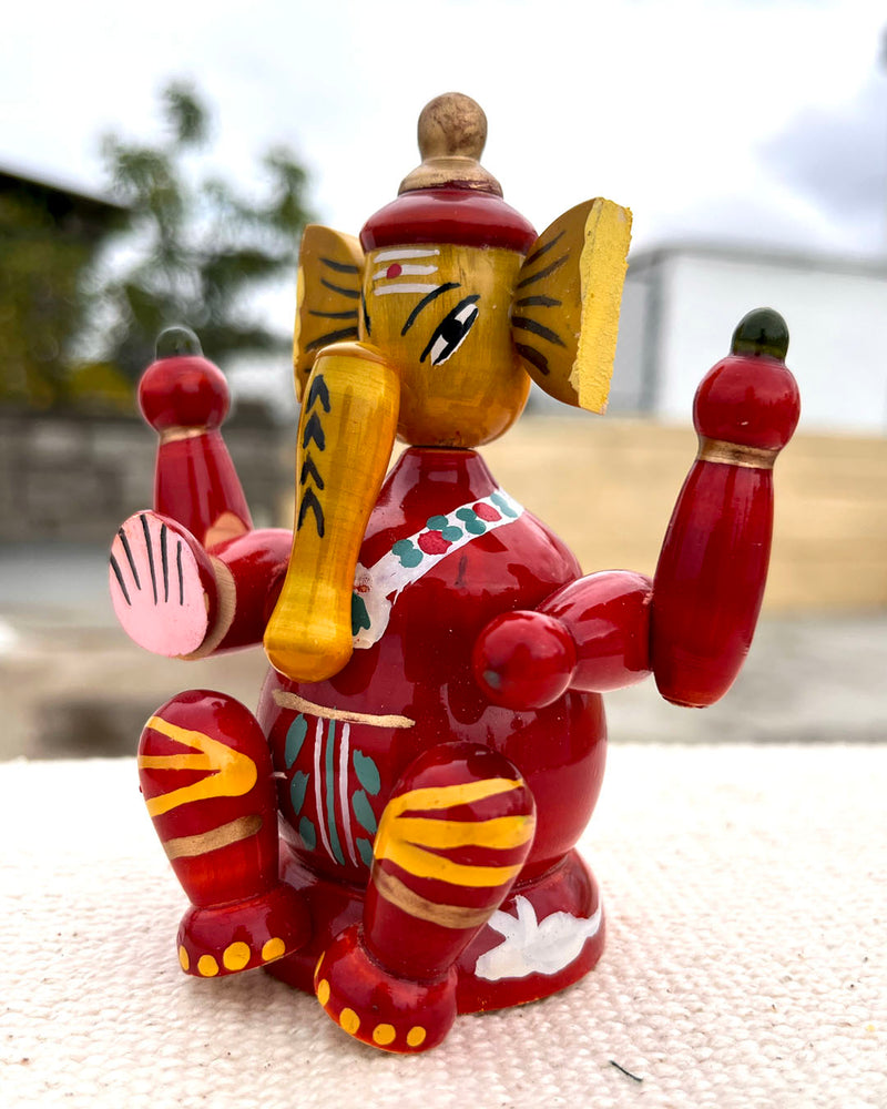 Handcrafted GI TAGGED Etikoppaka Ganesha