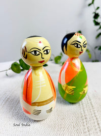 Handcrafted GI TAGGED Etikoppaka Village Pandit Couple