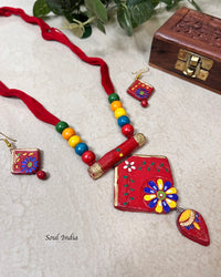 Handmade Terracotta Jewellery Set