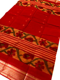 Handloom Tant Cotton Jamdani Saree